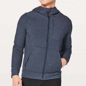 Lululemon City Sweat Zip Hoodie MENS S Navy Stretch French Terry Jacket
